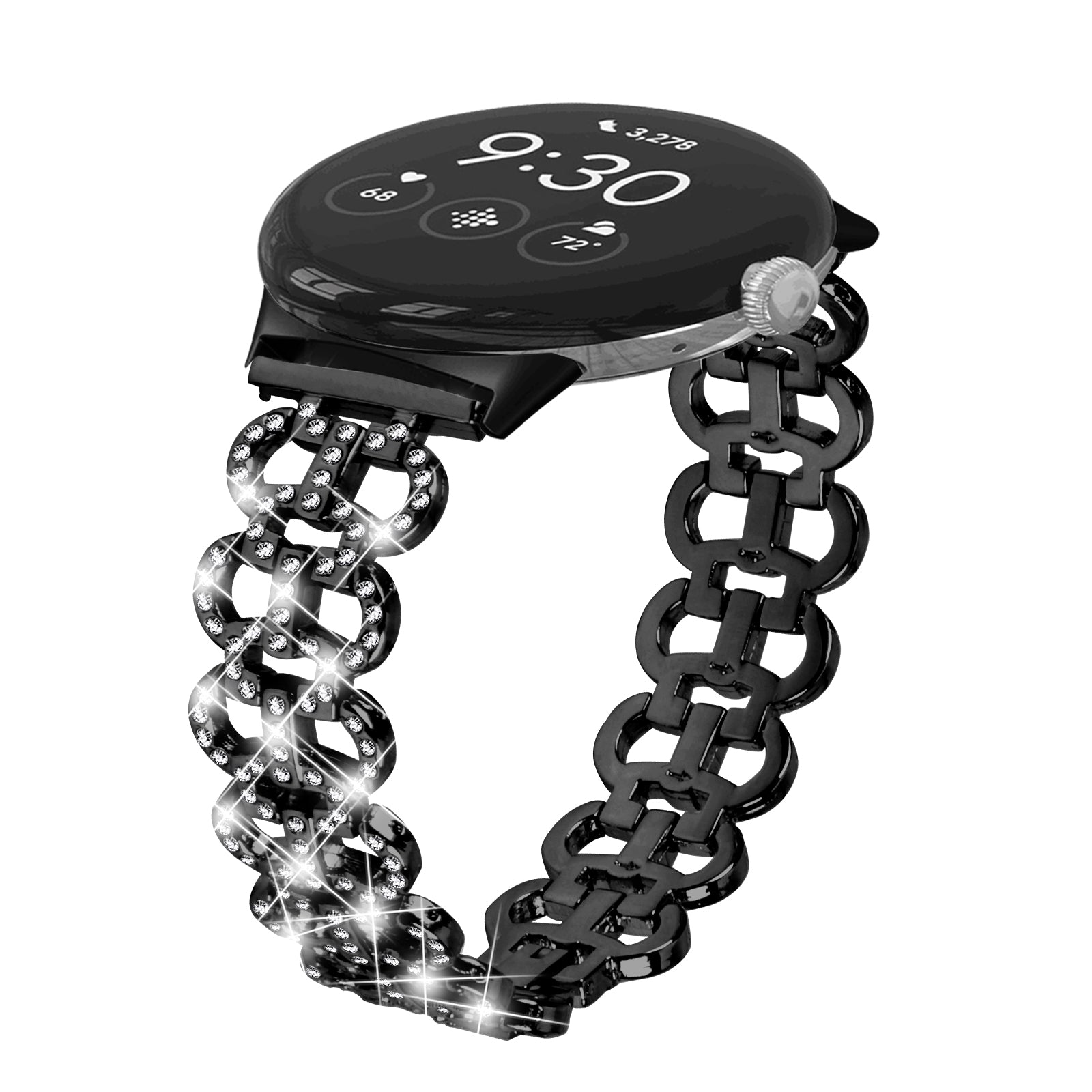 For Google Pixel Watch 2 Pixel Watch Gourd Shape Rhinestones Decor Watch Strap Zinc Alloy Replacement Band For Google Pixel Watch 2 Pixel Watch Gourd Shape Rhinestones Decor Watch Strap Zinc Alloy Replacement Band